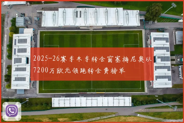 2025-26赛季冬季转会窗塞梅尼奥以7200万欧元领跑转会费榜单